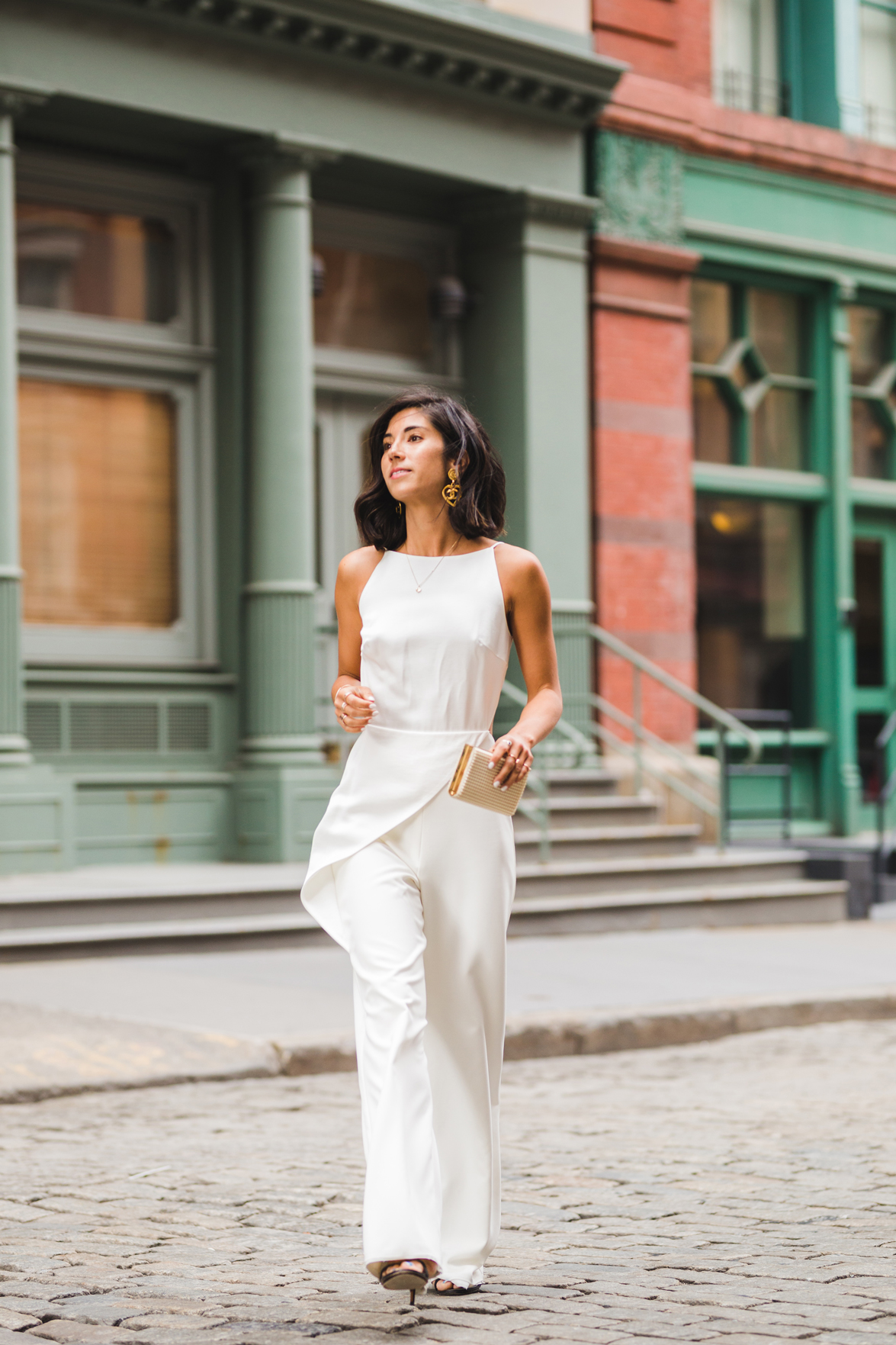 mango white playsuit